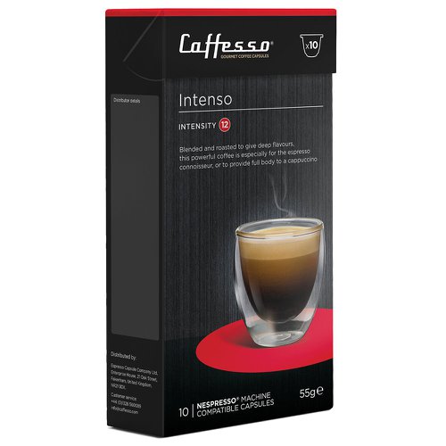 Caffesso Intenso 10's (Nespresso Compatible Pods) - PACK (10)