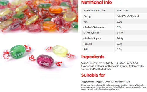 Swizzels Crystal Fruits 3kg