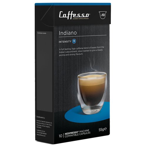 Caffesso Indiano 10's (Nespresso Compatible Pods) - PACK (10)