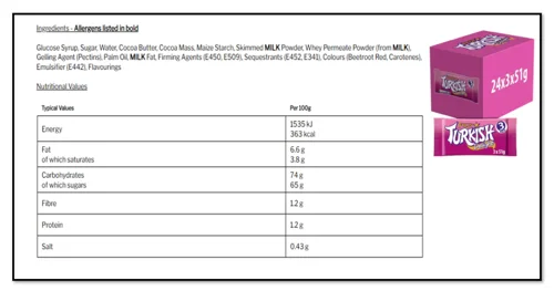 Fry's Turkish Delight 3 x 51g