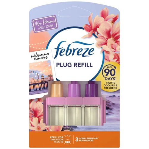 Febreze 3Volution Air Freshener Plug Refill : Midsummer Memories : 1 x 20ml Refill