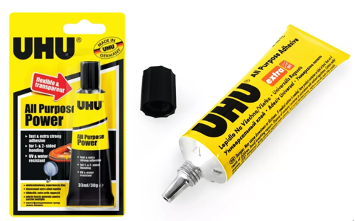 UHU All Purpose Power Water Resistant Glue 33ml Blister Pack
