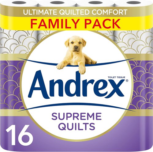 Andrex Supreme Quilts 3ply Toilet Roll 16's - PACK (3)