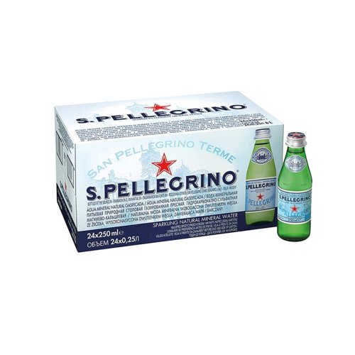 San Pellegrino Sparkling Water GLASS 24x250ml