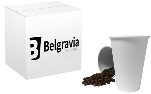 Belgravia 12oz Single Walled White Paper Cups 50's - PACK (20)