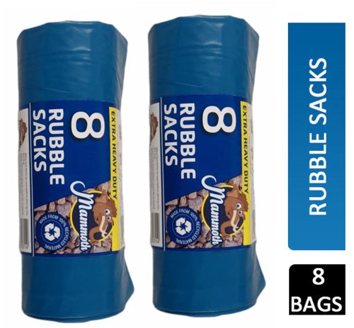Mammoth Rubble Sacks Blue Roll (25kg+) 8's