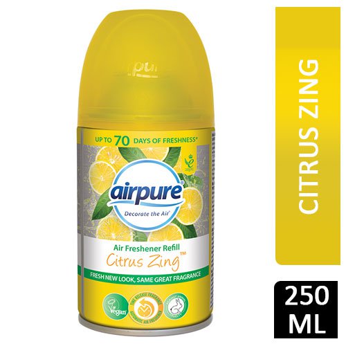 AirPure Citrus Zing Freshmatic Compatible Refill 250ml - PACK (24)