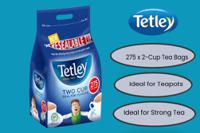 Tetley 2 Cup Tea Bags 275's