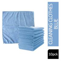 Janit-X Microfibre Cleaning Cloths Blue Pack 10's