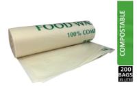 Compostable Biodegradable Bin Liner 35 Litre Pack 20's
