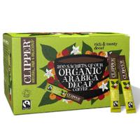 Clipper Fairtrade Organic Instant Freeze Dried Decaffeinated Individual Coffee Sticks 200's