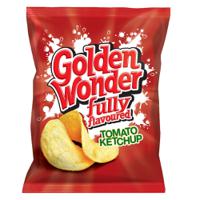 Golden Wonder Crisps Tomato Ketchup Pack 32's