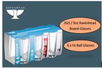 Essentials Hi-ball Glasses 260ml Pack 6's