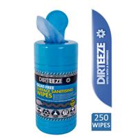 Dirteeze Quat-Free Sanitising Wipes Pack 250's