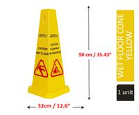 Janit-X Large Yellow Wet Floor Cone