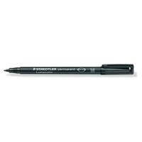Staedtler Lumocolor Black Permanent Pen 1.0mm Line Pack 10's