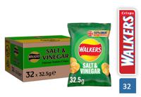 Walkers Crisps Salt & Vinegar Pack 32's