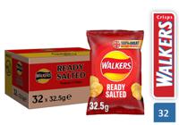 Walkers Crisps Ready Salted Pack 32's
