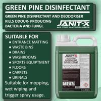 Janit-X Professional Green Pine Disinfectant & Deodoriser Concentrate 5L