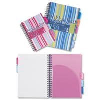 Pukka Pads Pink/Blue Stripes A5 Project Book