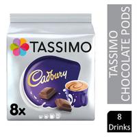 Tassimo Cadbury Chocolate Pods 16's (8 Drinks)