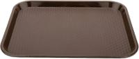 Fixtures Brown Plastic Fast Food Serving Tray {34cm x 26cm}
