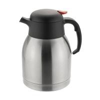 Fixtures Push Button Vacuum Jug 1.5 Litre Silver & Black