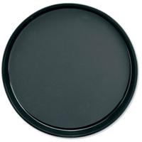 Fixtures 40.5cm/16inch Black Plastic Round Tray