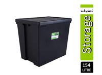 Wham Bam Black Recycled Storage Box 154 Litre