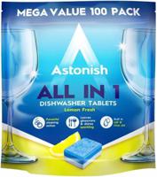 Astonish All In 1 Dishwasher Tablets Lemon 100's