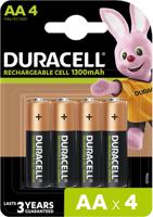Duracell AA 1300MAH Recharge Plus Battery Pack 4's