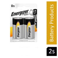 Energizer D Alkaline Power Battery Pack 2's