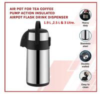 Stainless Steel Airpot Vacuum Flask 1.9litre