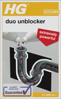 HG Drain Duo Unblocker 2x500ml
