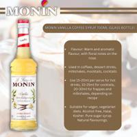 Monin Vanilla Coffee Syrup 700ml (Glass)