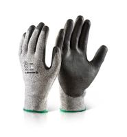 Kutstop Nitrile Coated Flexible Glove Large {Grey}