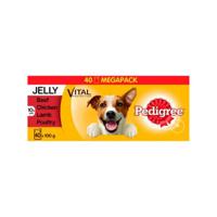 Pedigree Dog Pouches Mixed Selection in Jelly Mega Pack 40x100g