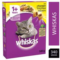 Whiskas 1+ Cat Complete Dry with Chicken 340g