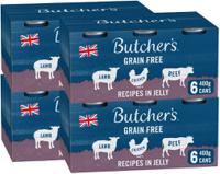 Butcher's Recipes in Jelly Dog Food Tins 6x400g