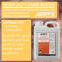 Janit-X Professional Drain Buster Sink & Pipe Unblocker 5L