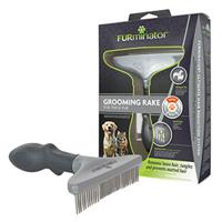 FURminator Grooming Rake For Thick Fur All Dogs & Cats