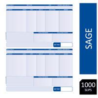 Sage SLPAYADD Compatible A4 Address Pay Advice Slips 500 Sheets/1000 Payslips