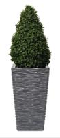 Fixtures Glaze Wave LARGE Planter {Grey}