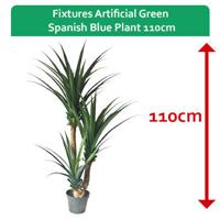 Fixtures Artificial Green Spanish Blue Plant 110cm