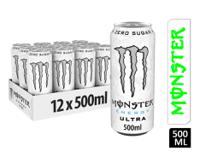 Monster Energy Ultra White Cans 12x500ml