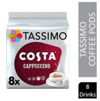 Tassimo Costa Cappuccino Pods 16's (8 Drinks)