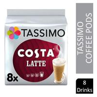 Tassimo Costa Latte Pods 16's (8 Drinks)