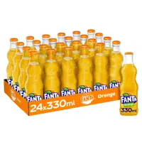 Fanta Orange Iconic Glass Bottles 330ml (Pack of 24) 