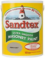 Sandtex Ultra Smooth Masonry Paint 5 Litre French Grey