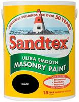 Sandtex Ultra Smooth Masonry Paint 5 Litre Black